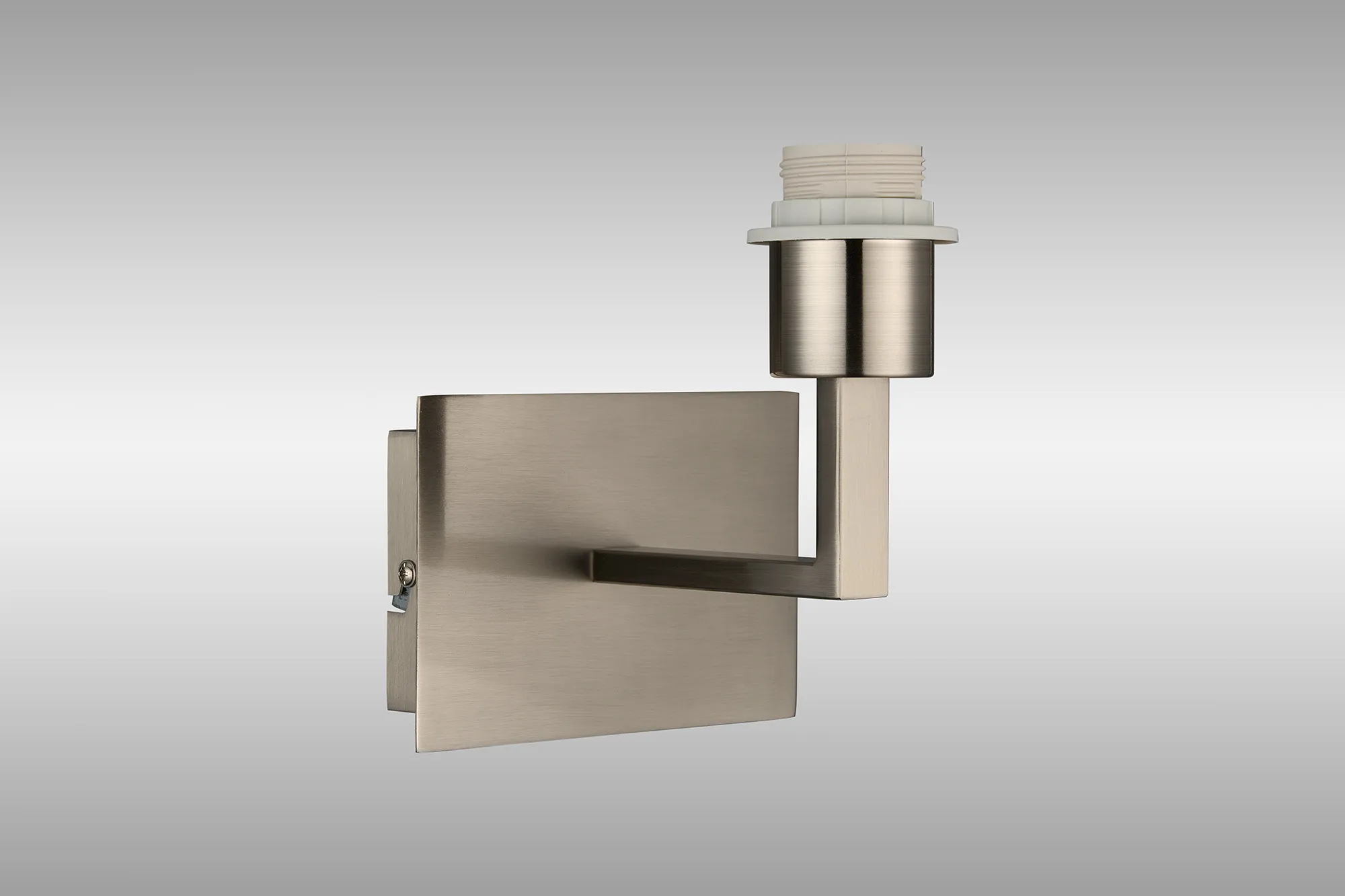 Clara Satin Nickel Wall Lights Deco Armed Wall Lights